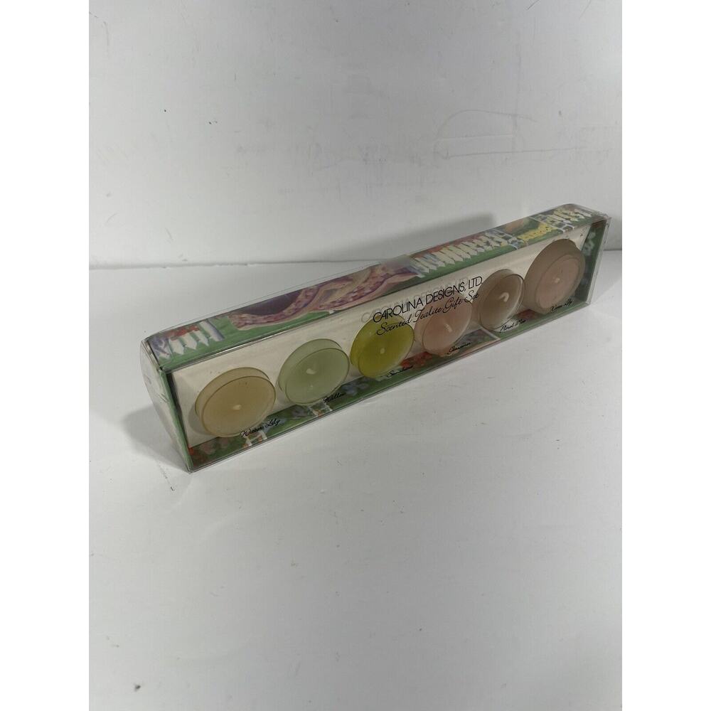 Carolina Designs Scented Tealite Gift Set 6‎ Candles & 1 Holder Tea Light Candle